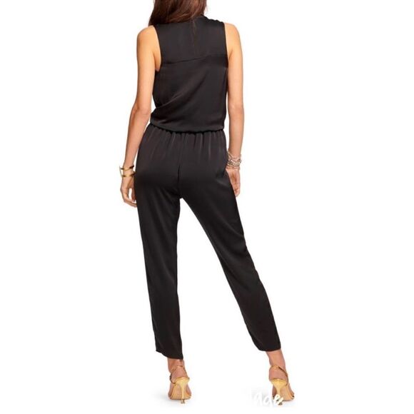 Ramy Brook Black Dorothy Drape Tie Waist Jumpsuit XXL NWT - Picture 4 of 11